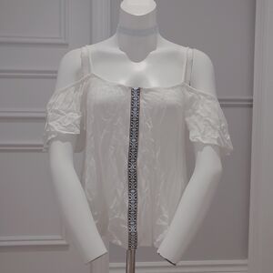 2/ $35- One Clothing L.A- Drop shoulder loose Boho top- M